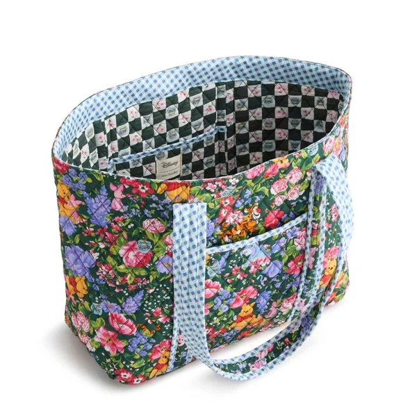 Disney Hathaway Tote Winnie the pooh springtime in Premium cotton Reversible